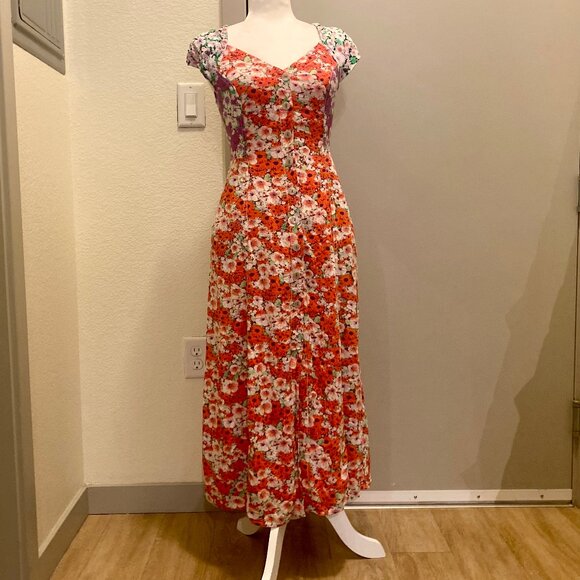 Meave by Anthropologie Lace-Up Back Dress - Picture 3 of 7